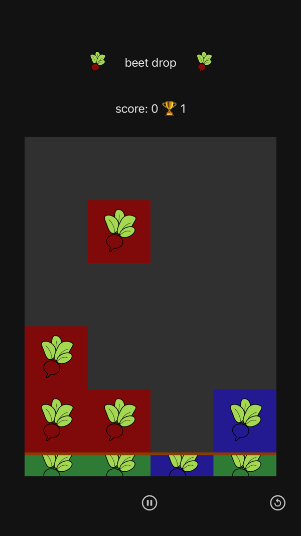 Beet Drop gameplay screenshot