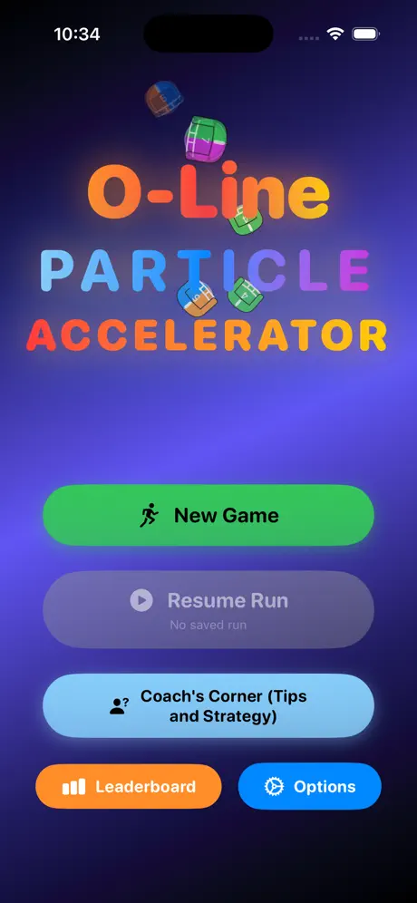 O-Line Particle Accelerator gameplay screenshot