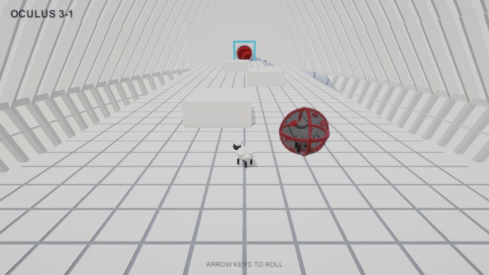 World 3, Oculus: the sheep's ball on the first course