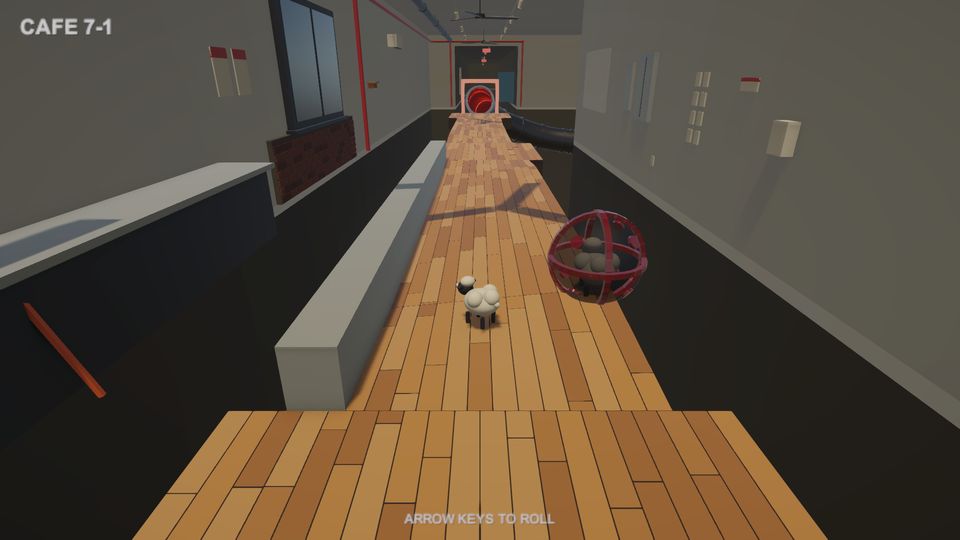 World 7, Cafe: the sheep's ball on the first course